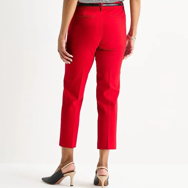 Liz Claiborne Emma Womens Straight Mid Rise Ankle Pant