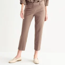 Liz Claiborne Emma Womens Straight Mid Rise Ankle Pant