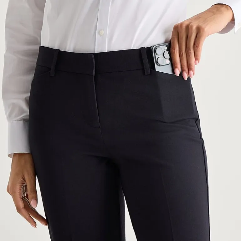 Liz Claiborne Emma Womens Straight Mid Rise Ankle Pant