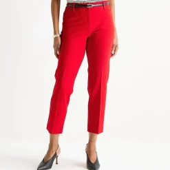 Liz Claiborne Emma Womens Straight Mid Rise Ankle Pant