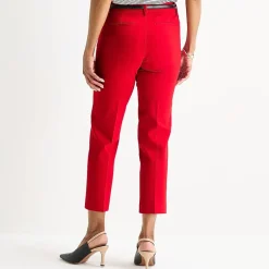Liz Claiborne Emma Womens Straight Mid Rise Ankle Pant