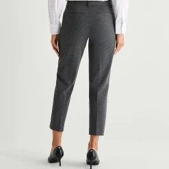 Liz Claiborne Emma Womens Straight Mid Rise Ankle Pant