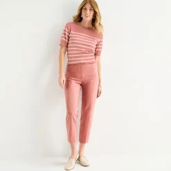 Liz Claiborne Emma Womens Straight Mid Rise Ankle Pant