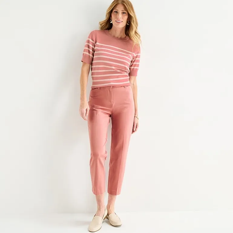 Liz Claiborne Emma Womens Straight Mid Rise Ankle Pant