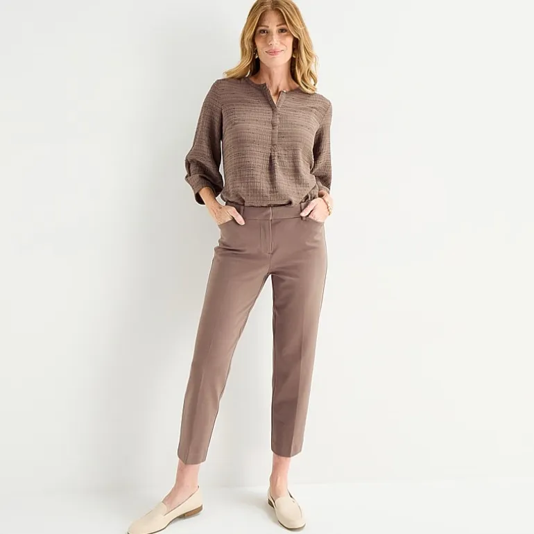 Liz Claiborne Emma Womens Straight Mid Rise Ankle Pant