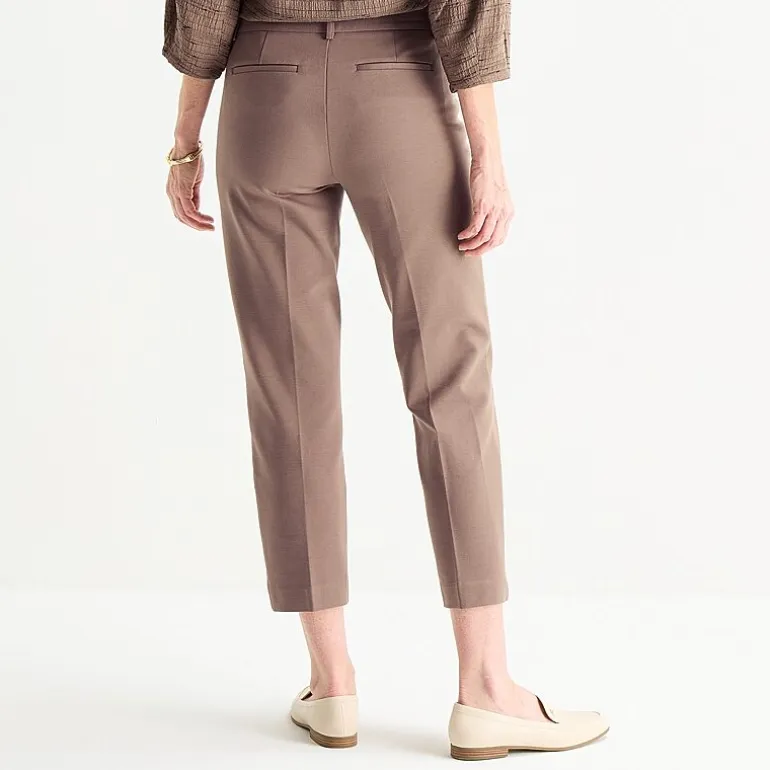 Liz Claiborne Emma Womens Straight Mid Rise Ankle Pant