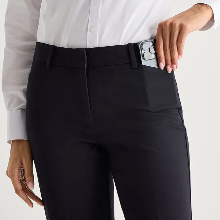 Liz Claiborne Emma Womens Straight Mid Rise Ankle Pant