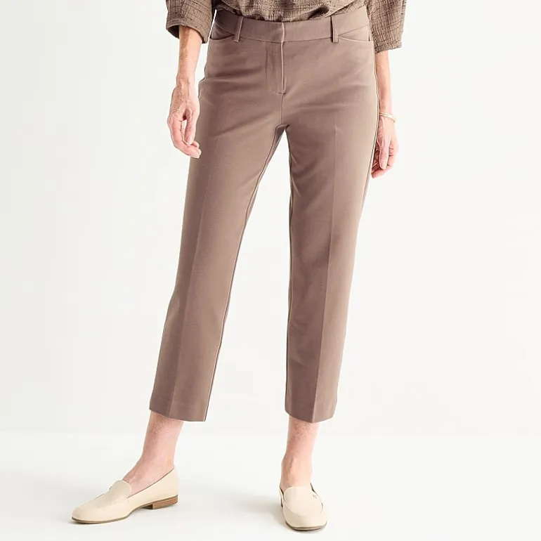 Liz Claiborne Emma Womens Straight Mid Rise Ankle Pant