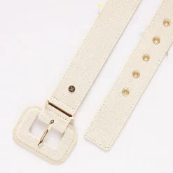 Liz Claiborne Fabric Pant Belt With Metal Keeper Womens Belt