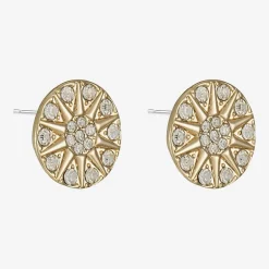 Liz Claiborne Glass 17mm Stud Earrings