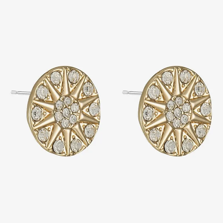 Liz Claiborne Glass 17mm Stud Earrings