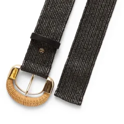 Liz Claiborne Half Rattan Womens Belt