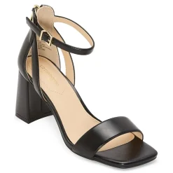 Liz Claiborne Harnie Womens Round Open Toe Block Heel Pumps