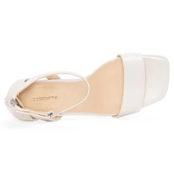 Liz Claiborne Harnie Womens Round Open Toe Block Heel Pumps