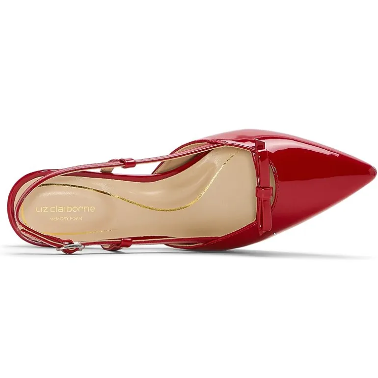 Liz Claiborne Harty Womens Pointed Closed Toe Cone Heel Pumps