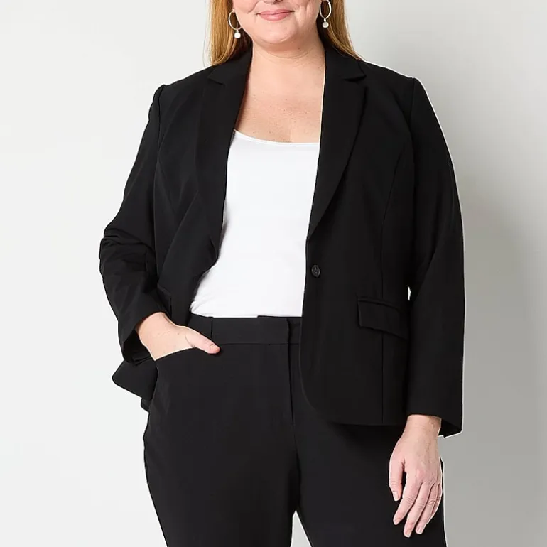 Liz Claiborne Kate Womens Plus Classic Fit Blazer