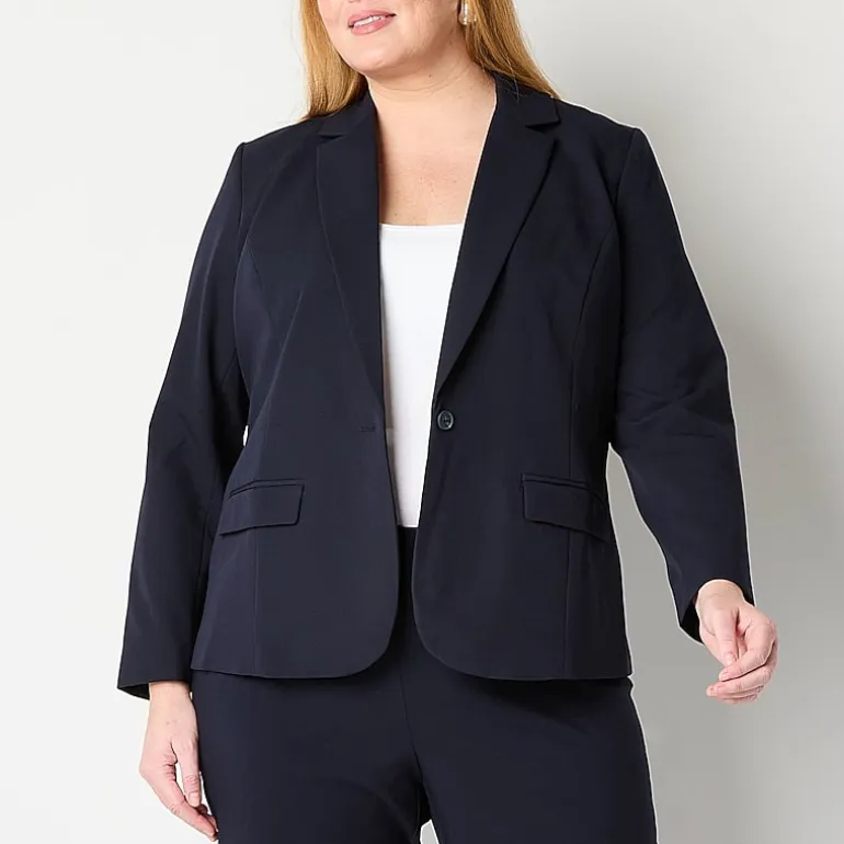 Liz Claiborne Kate Womens Plus Classic Fit Blazer