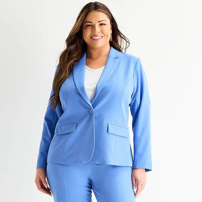 Liz Claiborne Kate Womens Plus Classic Fit Blazer