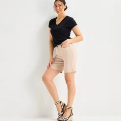 Liz Claiborne Lana Womens 8" High Rise Tall Denim Short