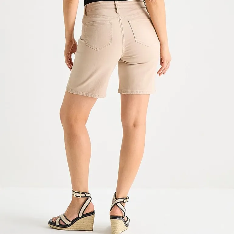 Liz Claiborne Lana Womens 8" High Rise Tall Denim Short