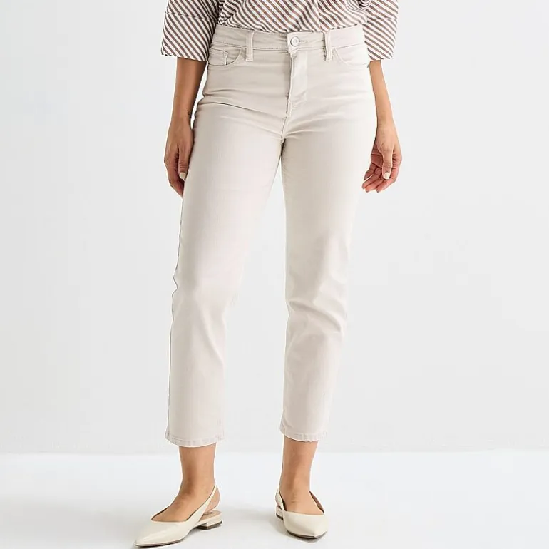 Liz Claiborne Lana Womens High Rise Cropped Jean