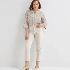 Liz Claiborne Lana Womens High Rise Cropped Jean