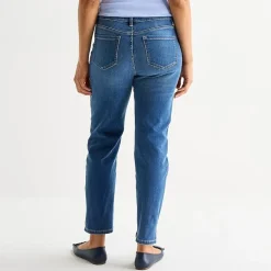 Liz Claiborne Lana Womens High Rise Cropped Jean