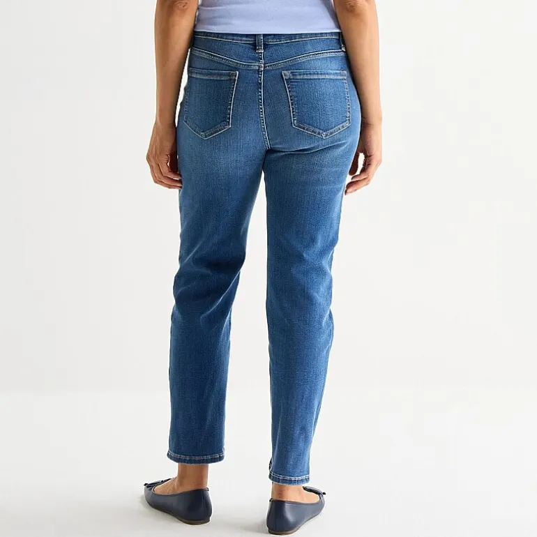 Liz Claiborne Lana Womens High Rise Cropped Jean