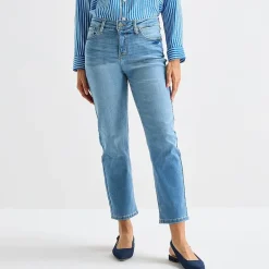 Liz Claiborne Lana Womens High Rise Cropped Jean