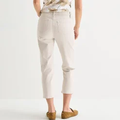 Liz Claiborne Lana Womens High Rise Cropped Jean