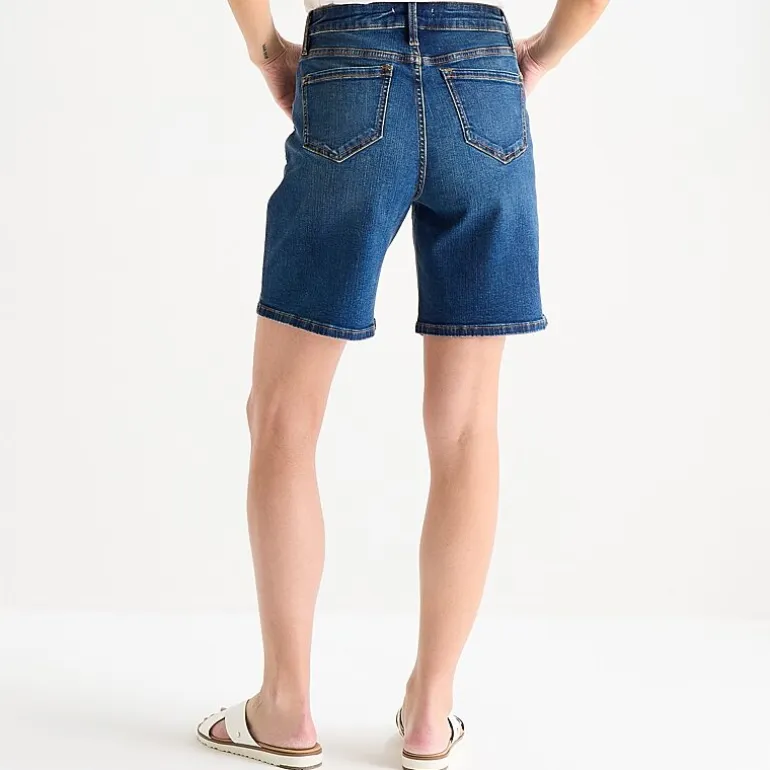 Liz Claiborne Lana Womens 8" High Rise Denim Short