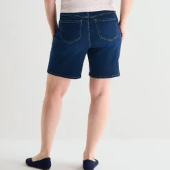 Liz Claiborne Lana Womens 9" High Rise Plus Denim Short