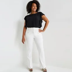 Liz Claiborne Lana Womens Plus High Rise Bootcut Jean