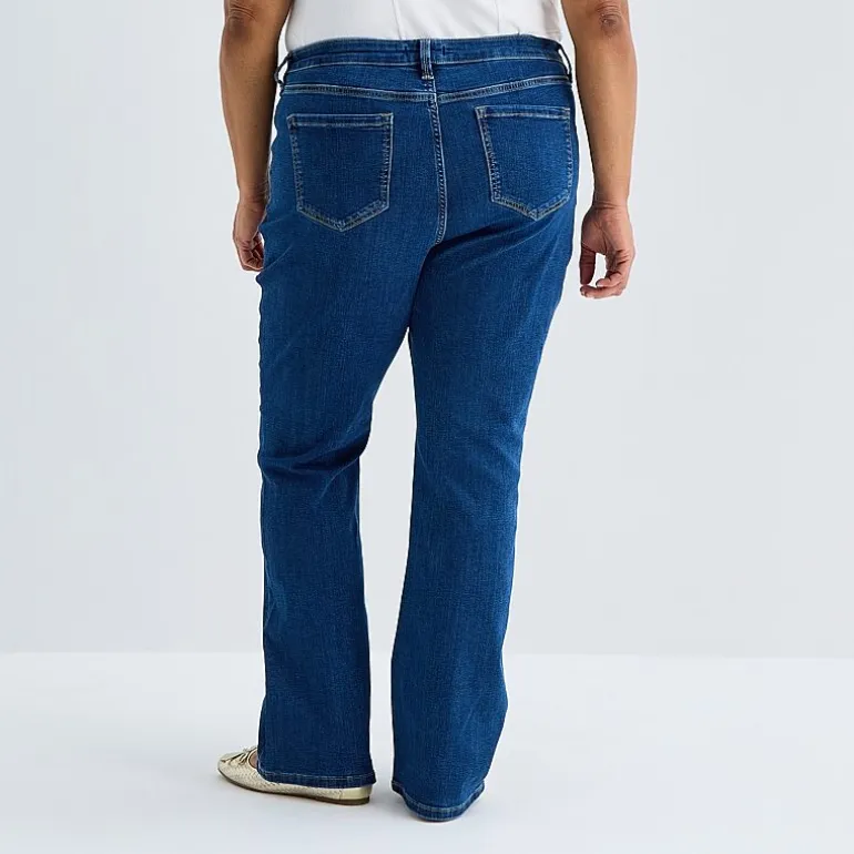 Liz Claiborne Lana Womens Plus High Rise Bootcut Jean