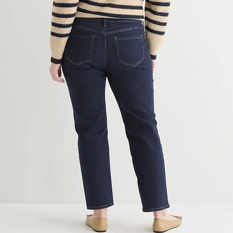 Liz Claiborne Lana Womens Plus High Rise Straight Leg Jean