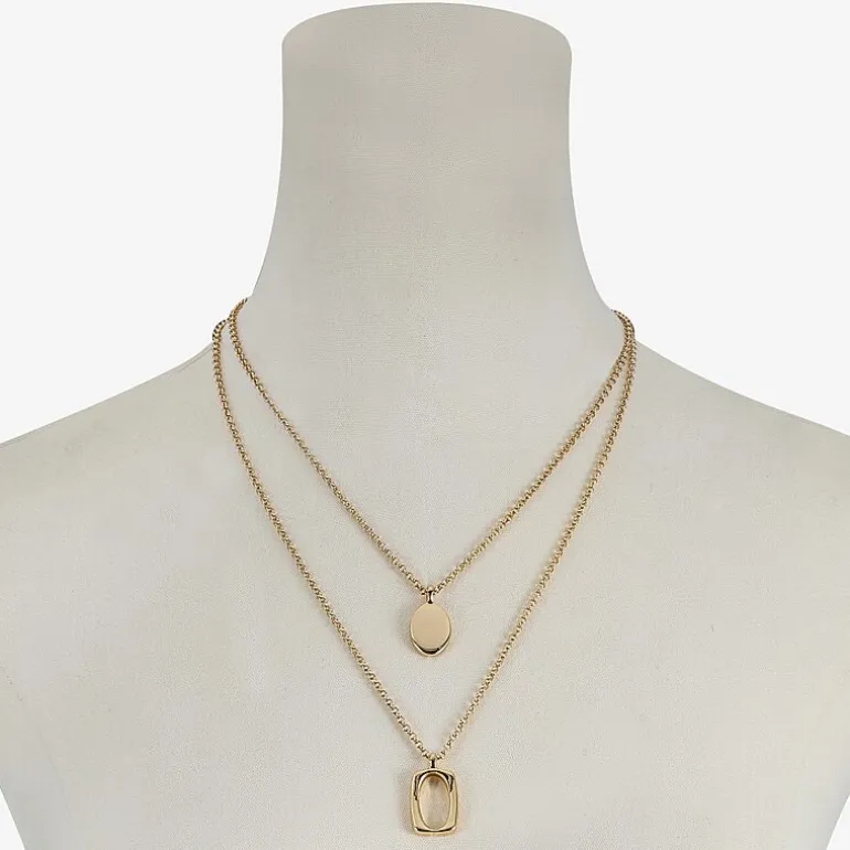 Liz Claiborne Layered Womens 18 Inch Strand Necklace