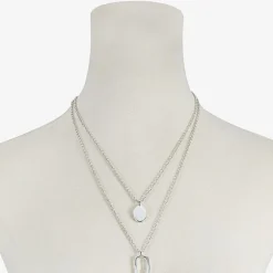Liz Claiborne Layered Womens 18 Inch Strand Necklace