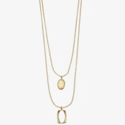 Liz Claiborne Layered Womens 18 Inch Strand Necklace