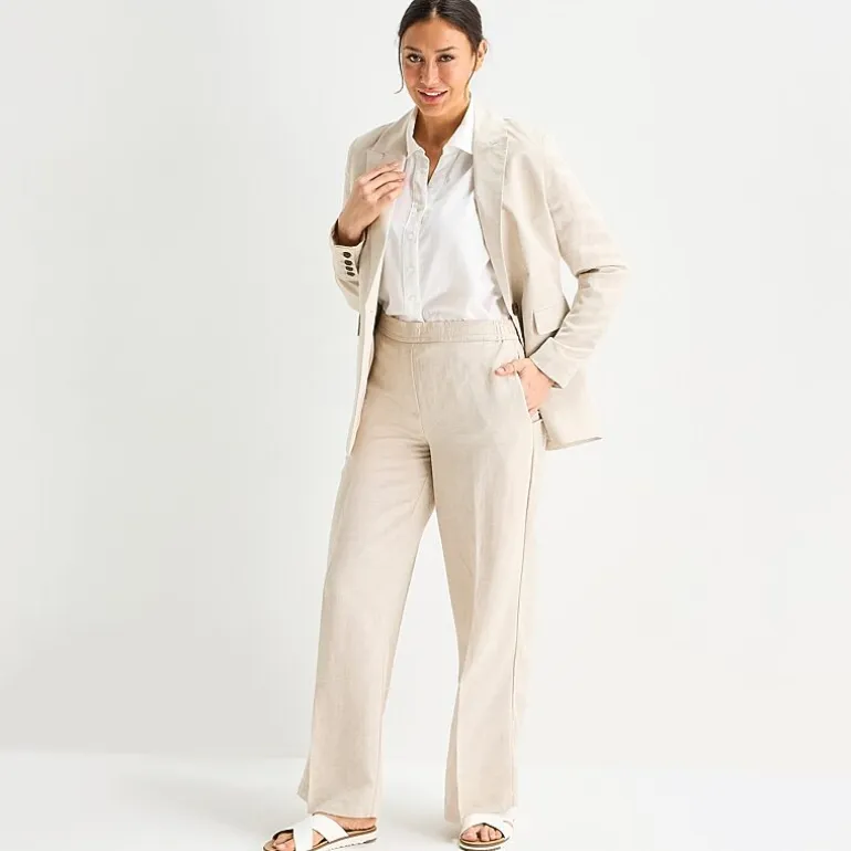 Liz Claiborne Linen Womens Classic Fit Blazer