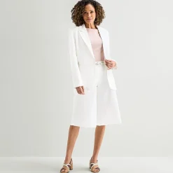 Liz Claiborne Linen Womens Classic Fit Blazer