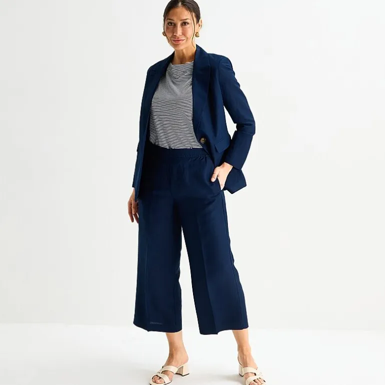 Liz Claiborne Linen Womens Classic Fit Blazer