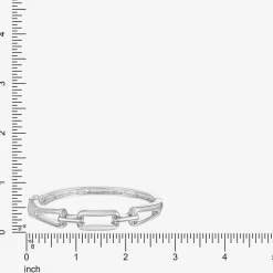 Liz Claiborne Link Womens Rectangular Bangle Bracelet