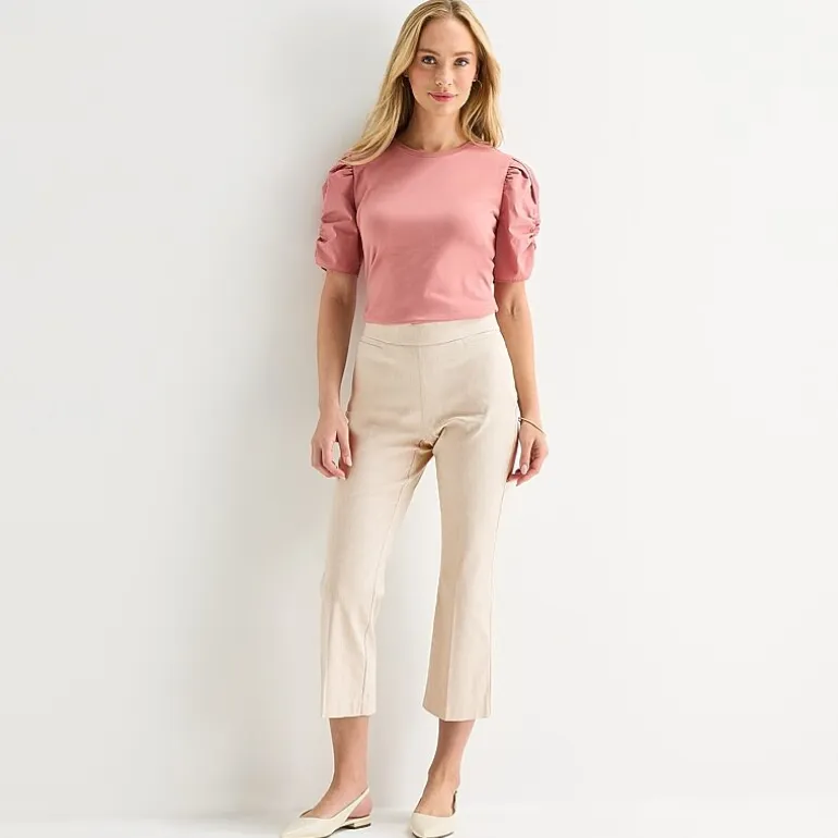 Liz Claiborne Lisa Womens Flare Capri Pant