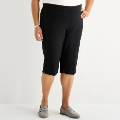 Liz Claiborne Lisa Womens Plus Straight Capri Pant