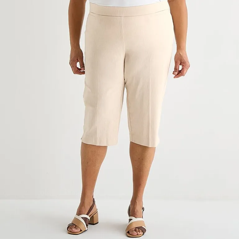 Liz Claiborne Lisa Womens Plus Straight Capri Pant