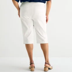 Liz Claiborne Lisa Womens Plus Straight Capri Pant