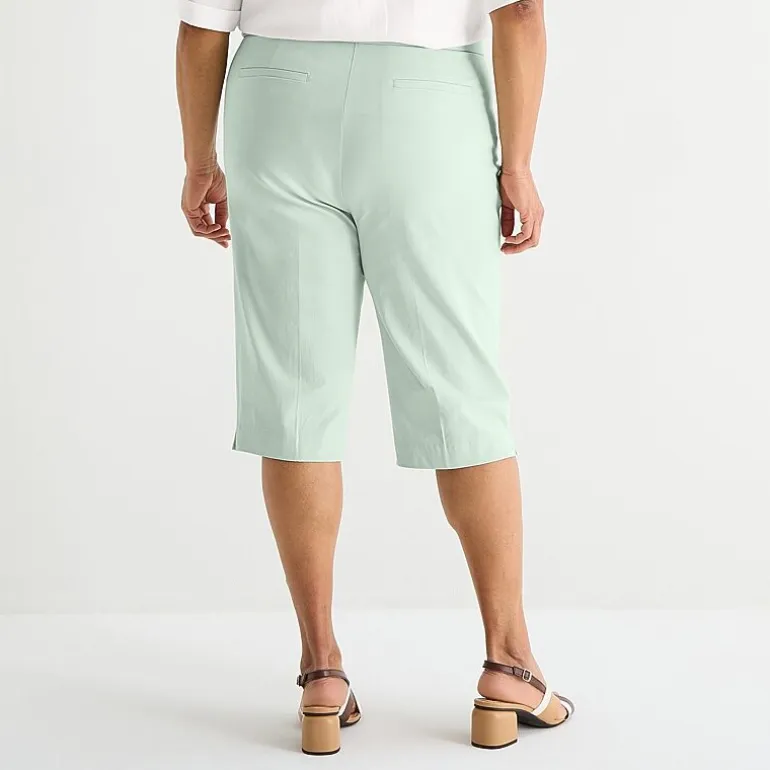 Liz Claiborne Lisa Womens Plus Straight Capri Pant