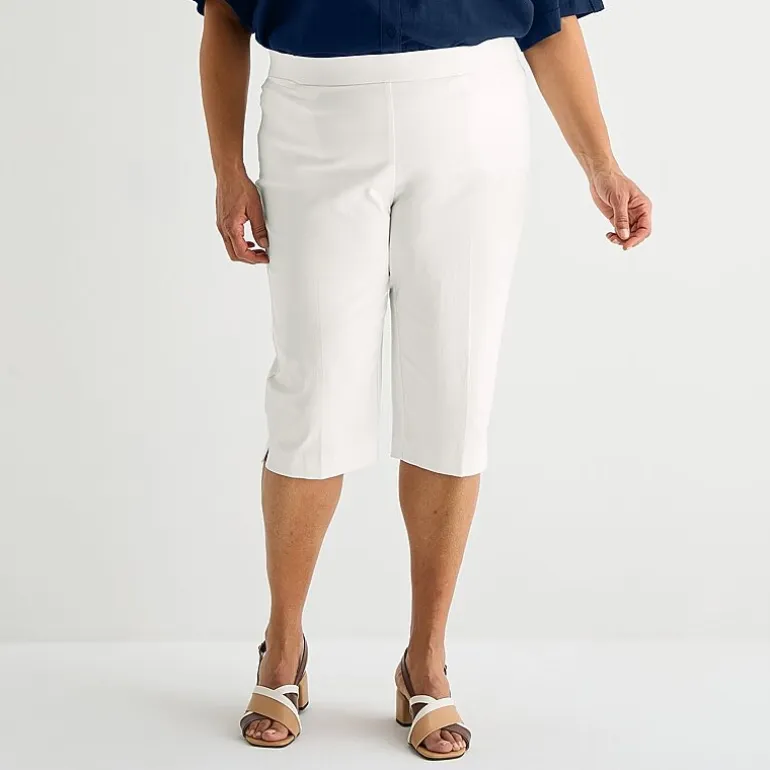 Liz Claiborne Lisa Womens Plus Straight Capri Pant