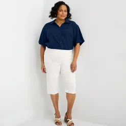 Liz Claiborne Lisa Womens Plus Straight Capri Pant