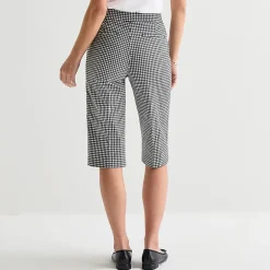 Liz Claiborne Lisa Womens Stretch Fabric Straight Mid Rise Capri Pant